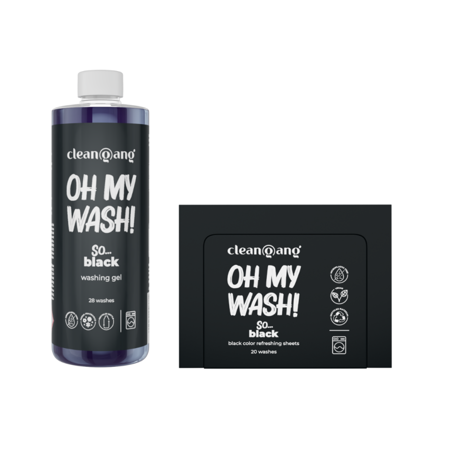 zestaw do prania czarnego