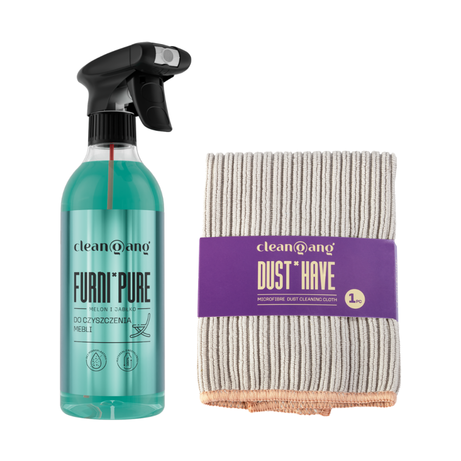 zestaw do usuwania kurzu - melon i jabłko