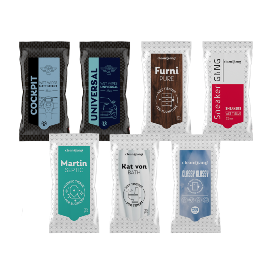 zestaw chusteczek do czyszczenia 