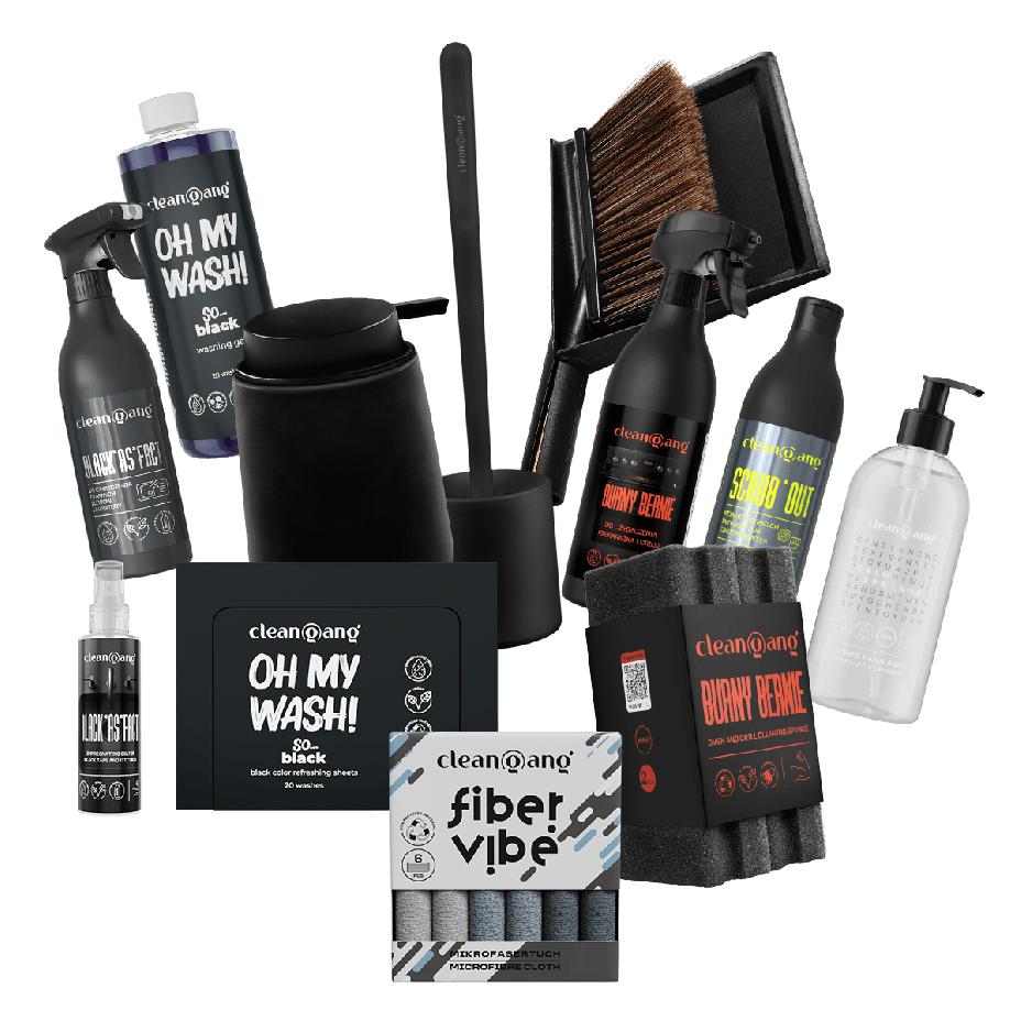 czarny zestaw do sprzątania XXL