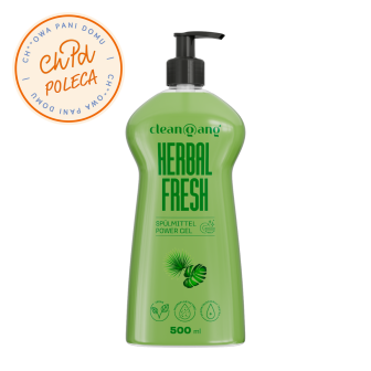 płyn do mycia naczyń, bazyliowo-miętowy z pompką, 500 ml