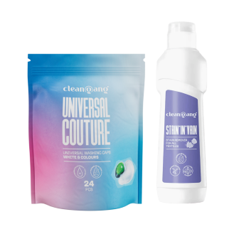 zestaw kapsułek do prania i odplamiacza