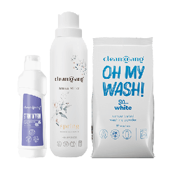 zestaw do prania białego z odplamiaczem