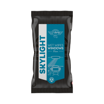 nawilżane chusteczki do szyb i lusterek, 25 szt.