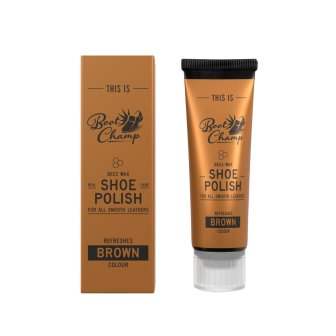 delikatny krem do obuwia z aplikatorem brązowy, 75 ml