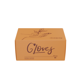 rękawice nitrylowe jednorazowe M, 50 szt. 