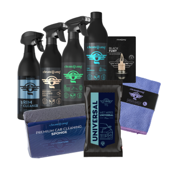 podstawowy zestaw do czyszczenia samochodu