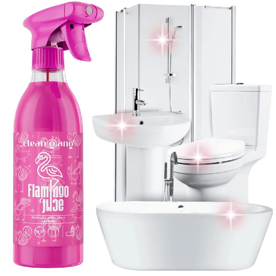 różowy płyn do czyszczenia łazienki, 500 ml