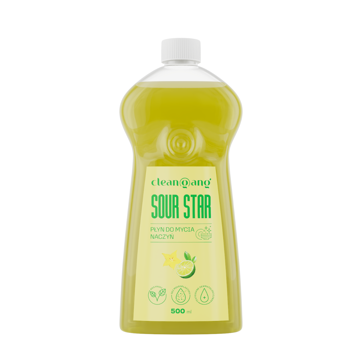 płyn do mycia naczyń, limonkowo-karambolowy, 500 ml