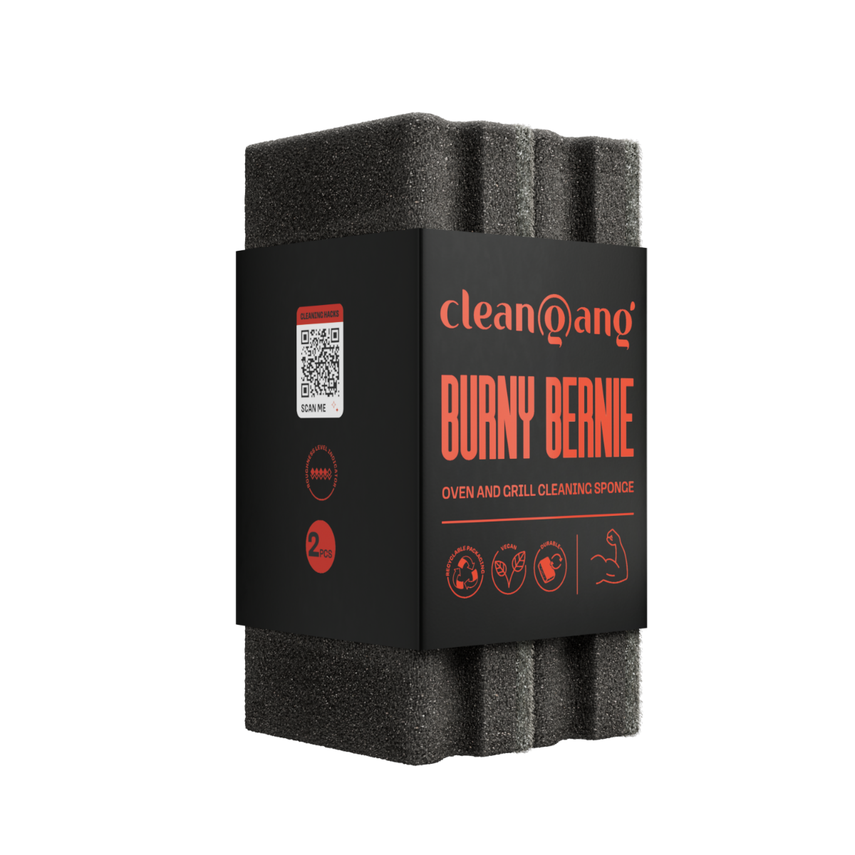 duża gąbka do mycia piekarników i grilla, 2 szt.