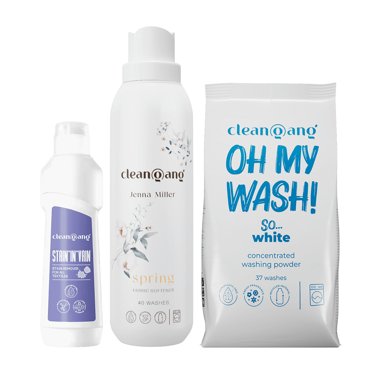 zestaw do prania białego z odplamiaczem