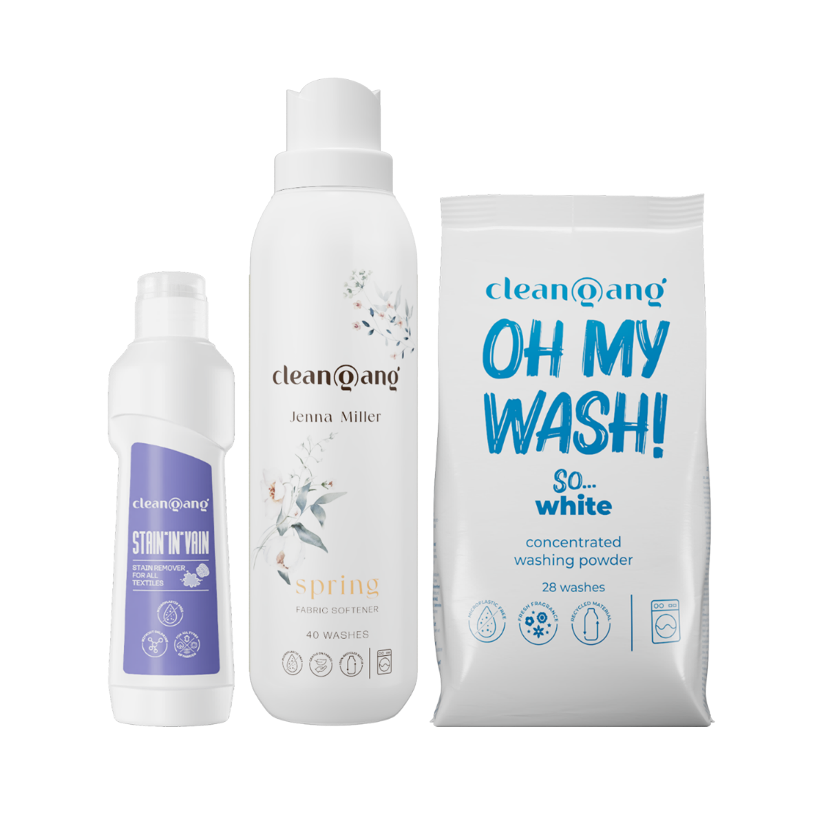 zestaw do prania białego z odplamiaczem