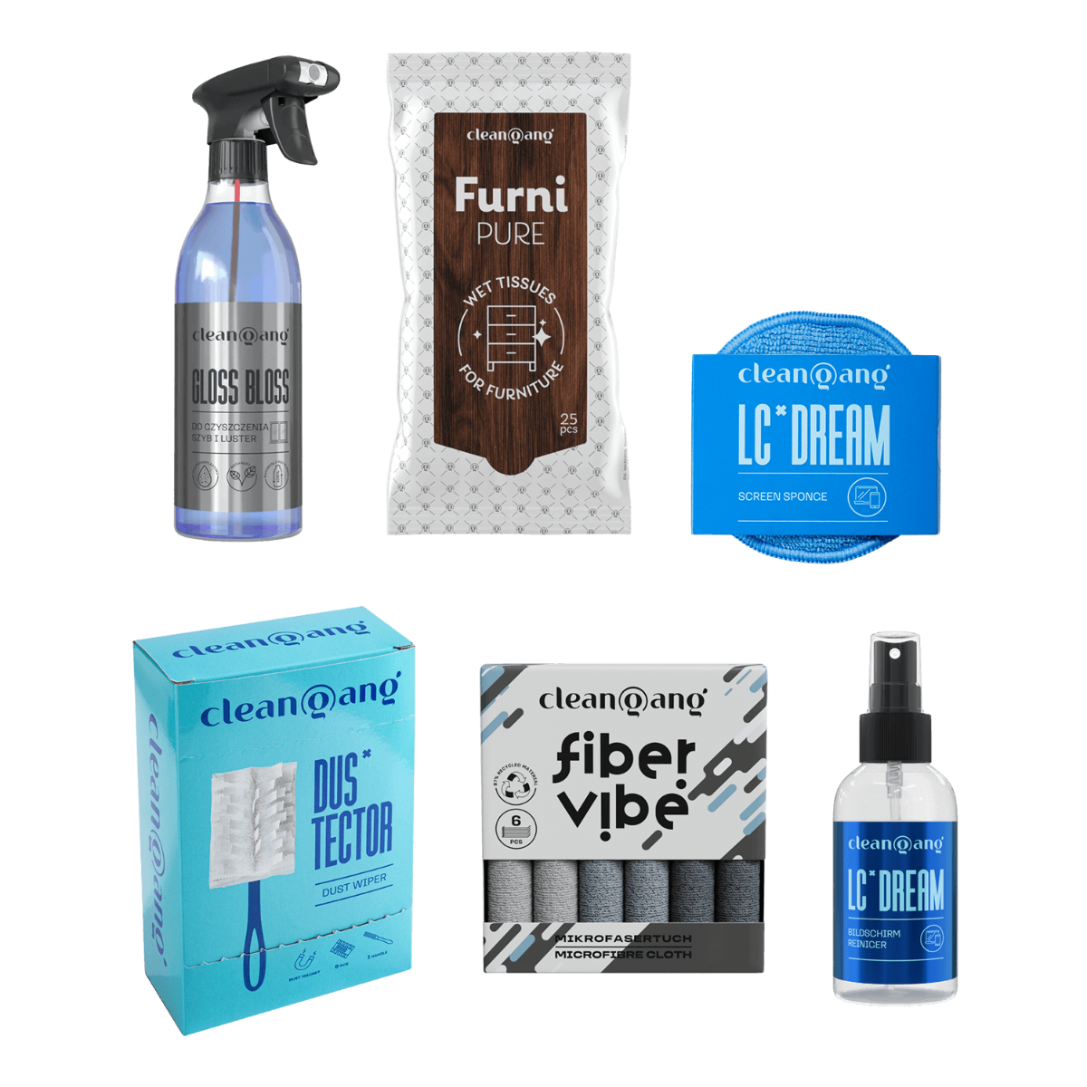 zestaw do sprzątania biura domowego