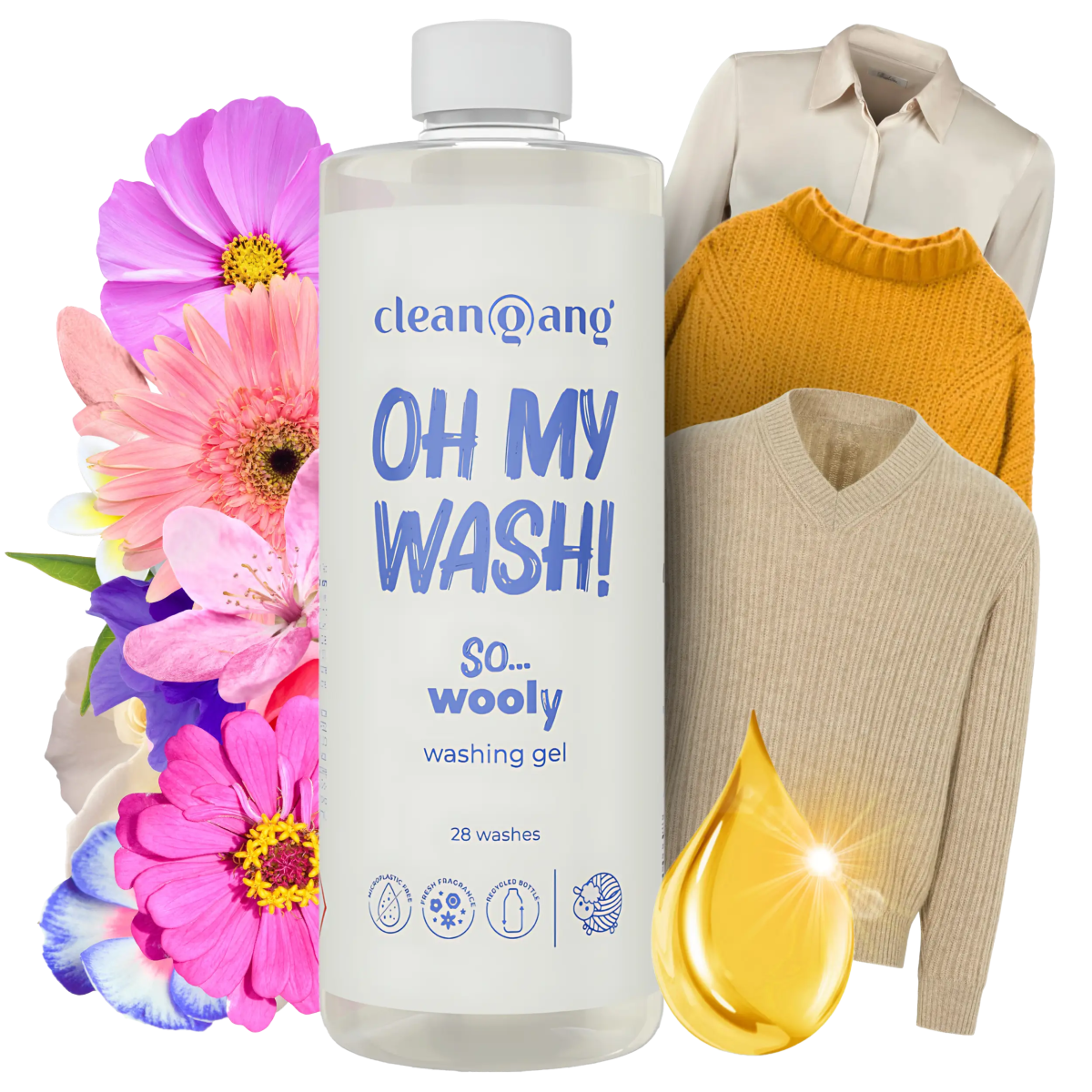 żel do prania wełny i delikatnych tkanin, 975 ml