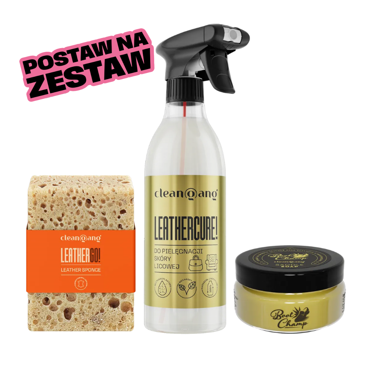 zestaw do czyszczenia i pielęgnacji skórzanych powierzchni