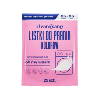 rewolucyjne listki do prania ubrań kolorowych, 25 szt.