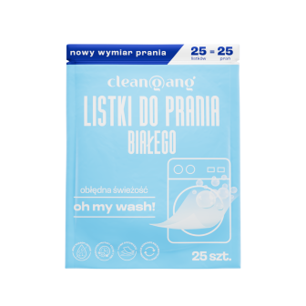 innowacyjne listki do prania białych tkanin, 25 szt.